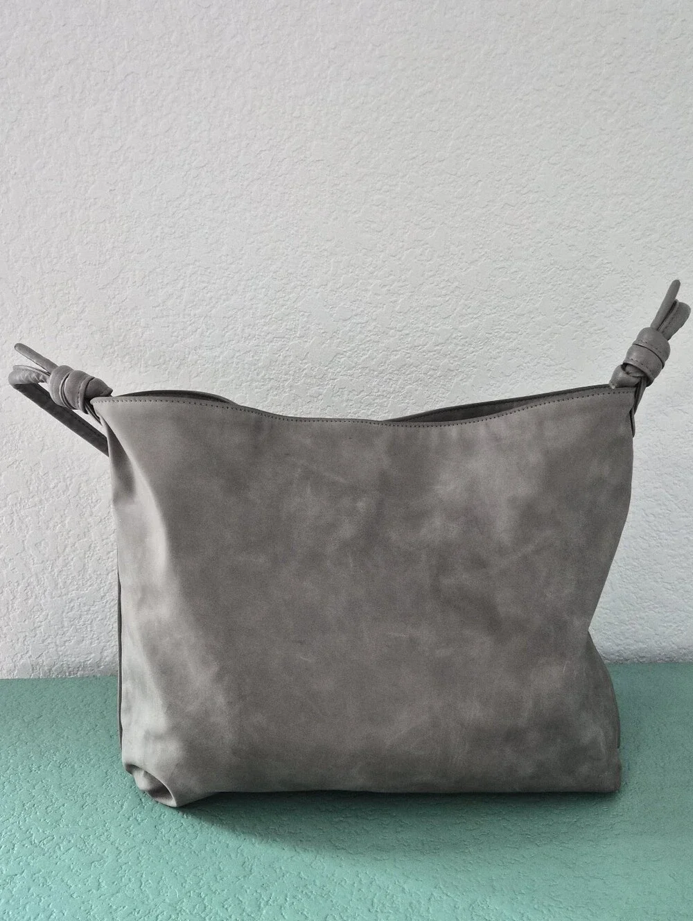 ​8 Other Reasons Betsey Slouch Tote Gray Minimalist Boho Vegan